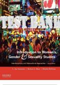 TEST BANK for Introduction to Women's, Gender and Sexuality Studies: Interdisciplinary and Intersectional Approaches 2nd Edition by Saraswati, Shaw and Rellihan