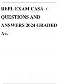 REPL EXAM CASA / QUESTIONS AND ANSWERS 2024 GRADED A+.