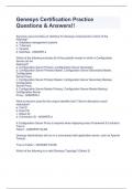 Genesys Certification Practice Questions & Answers&excl;&excl;