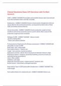 Clinical Simulation Exam 329 Questions with Verified Answers&comma;100&percnt; CORRECT