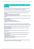 AFSRB Exam Questions with 100&percnt; Complete Answers &lpar;A&plus; Paper&rpar;