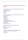 Clinical simulation &lpar; RRT&rpar; Exam 17 Questions with Verified Answers&comma;100&percnt; CORRECT