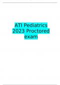 ATI Pediatrics 2023 Proctored exam