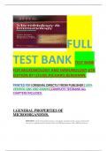 FULL TEST BANK TEST BANK FOR MICROBIOLOGY AND IMMUNOLOGY 6TH EDITION BY LOUISE&comma;RICHARD&comma;BENJAMIN&period;