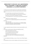 HESI EXIT V2 EXAM | ALL QUESTIONS AND ANSWERS | ALREADY PASSED | GRADED A+ | LATEST EDITION