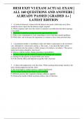 HESI EXIT V2 EXAM ACTUAL EXAM &vert; ALL 160 QUESTIONS AND ANSWERS &vert; ALREADY PASSED &vert; GRADED A&plus; &vert; LATEST EDITION