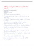 CPSS Ophthalmology Exam 50 Questions with Verified Answers&comma;100&percnt; CORRECT