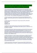 Funeral Law and Ethics All Modules Exam Questions with 100&percnt; Correct Answers 