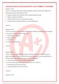 OXYGENATION EXAM QUESTIONS AND CORRECT ANSWERS