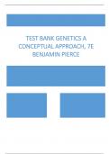 Test Bank for Genetics A Conceptual Approach 7th Edition by Pierce