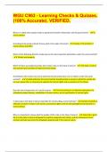 WGU C963 - Learning Checks & Quizzes&period; &lpar;100&percnt; Accurate&rpar;&period; VERIFIED &vert; 23 Pages
