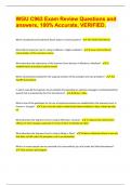 WGU C963 Exam Review Questions and answers&comma; 100&percnt; Accurate&comma; VERIFIED