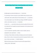 Broward Dep Final Exam Actual Questions and Answers &vert; Already Passed