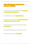 WGU C961 Review&comma; Questions and answers&comma; VERIFIED