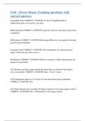 SAE - Power House Training questions with correct answers