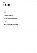 OCR A Level English Language H470/01 JUNE 2023 QUESTION PAPER and MARK SCHEME