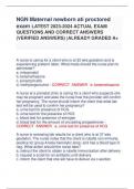 NGN med surg ati proctored exam LATEST 2023-2024 ACTUAL EXAM QUESTIONS  AND CORRECT ANSWERS (VERIFIED  ANSWERS) |ALREADY GRADED A