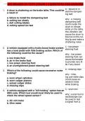 ASE BRAKES A5 TEST ( EXAM 1 ) QUESTIONS AND ANSWERS