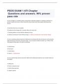 PEDS EXAM 1 ATI Chapter Questions and answers. 99% proven  pass rate[2023]