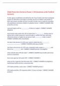 Child Protective Services Exam 1 &vert;38 Questions with Verified Answers&comma;100&percnt; CORRECT