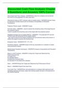 Discounted Cash Flow Analysis Chapter 3 Questions and Answers 100&percnt; Correct