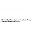 Pharmacology Reasoning Case Study Susan Jones&comma; 42-year old Female &lpar;Answered&rpar;&period; 
