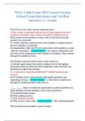 WGU C846 Exam 2023 Latest Version Actual Exam Questions and Verified Answers&vert; A&plus; Grade
