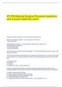  ATI RN Medical-Surgical Proctored questions and answers latest top score.