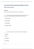 Test Bank Lutz&rsquo;s Nutrition and Diet Therapy 7th Edition Mazur Litch