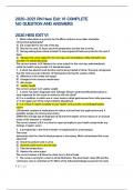 2020-2021 RN Hesi Exit V1 COMPLETE 160 QUESTION AND ANSWERS