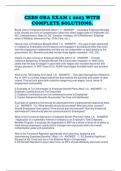 CEBS GBA EXAM 1 2023 WITH COMPLETE SOLUTIONS&period;