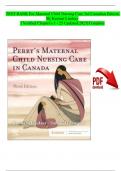 TEST BANK For Maternal Child Nursing Care 3rd Canadian Edition By Keenan Lindsay | Verified Chapter's 1 - 25 Updated 2023| Complete