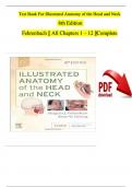 TEST BANK For Illustrated Anatomy of the Head and Neck 6th Edition by Margaret J&period; Fehrenbach&comma; Susan W&period; Herring &vert; Verified Chapters 1 - 12 &vert; Complete Newest Version