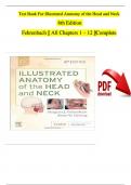 TEST BANK For Illustrated Anatomy of the Head and Neck 6th Edition by Margaret J. Fehrenbach, Susan W. Herring | Verified Chapters 1 - 12 | Complete Newest Version