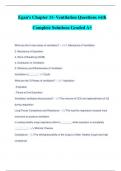 Egan's Chapter 11- Ventilation Questions with Complete Solutions Graded A&plus;