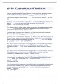 Air for Combustion and Ventilation  Questions with solutions 2023