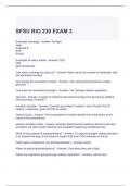 SFSU BIO 230 EXAM 3 QUESTIONS AND ANSWERS