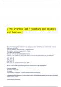 VTNE Practice Test B questions and answers well illustrated