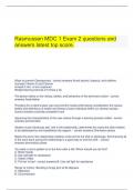 Rasmussen MDC 1 bundled exam questions and answers latest top score.