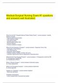  Medical-Surgical Nursing Exam &num;1 questions and answers well illustrated&period;