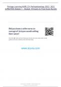 Portage Learning NURS 231 Pathophysiology 2022&sol; 2023 &lpar;UPDATED&rpar; Module 1 - Module 10 Exams & Final Exam 
