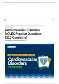 Cardiovascular Disorders NCLEX Practice Questions (220 Questions)