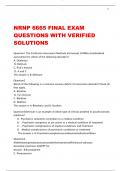 NRNP 6665 FINAL EXAM  QUESTIONS WITH VERIFIED  SOLUTIONS 
