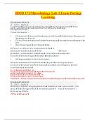 BIOD 171/Microbiology Lab 3 Exam Portage Learning