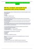 PSI life, accident, and health Exam Question And Answers COMPLETE TEST