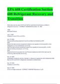  Exam &lpar;elaborations&rpar; EPA 608 CORE