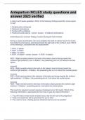 Antepartum NCLEX study questions and answer 2023 verified