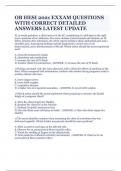 OB HESI 2021 EXXAM QUESTIONS WITH CORRECT DETAILED ANSWERS LATEST UPDATE 