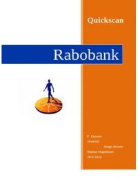 Quick scan Rabobank 