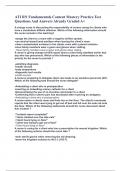 ATI RN Fundamentals Content Mastery Practice Test Questions And Answers Already Graded A&plus;